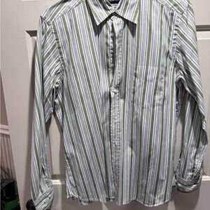 Massimo Dutti Men's Striped Button-Down Shirt
